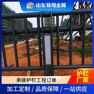 桥天景梁栏QQQ观河道灯光防护杆栏LED防撞护栏杆人行桥河道桥梁护