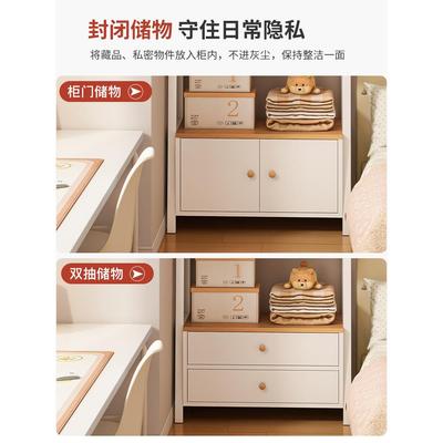 床头置物室架落地收纳架多子靠墙卧斜梯形层G135BL1客厅房间柜子