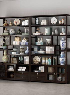 式花架收置物架家用OOT绿植中展示架客厅多肉物纳架隔断博植古架