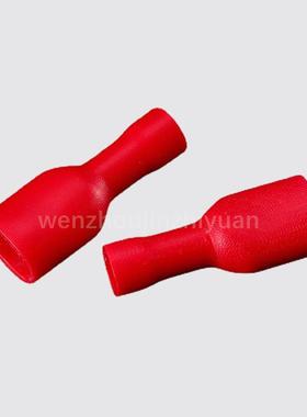 蓝色Fp缘vc全绝母端冷压接头FD2-DJUD250接线端子直插6.3插簧端子