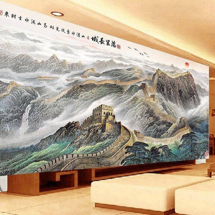 满钻风景城客大幅钻石画万QPD里长盛版点贴钻钻石厅绣世新款