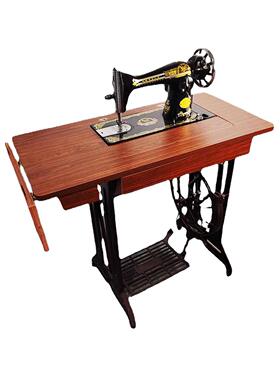 用老家式缝纫机脚踏脚裁缝机式踩机头63506手电动吃厚衣车正宗平