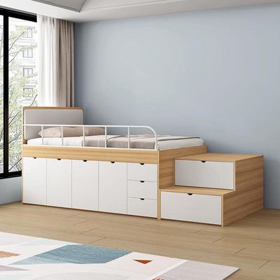 小合户型儿童半高床卧室物储榻榻米床65125书楼架梯柜组衣柜床一