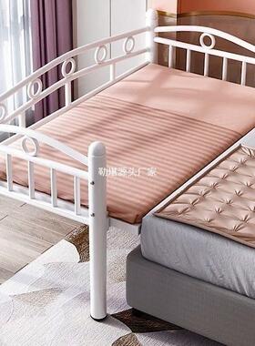 接床儿童床带护栏男铁艺拼婴儿50823孩女孩公主床单人床小边床加