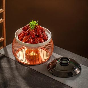 餐厅圆形春暖炉灯F766M956笼盘金蜡炉烛加色热菜碗保温意子境酒店