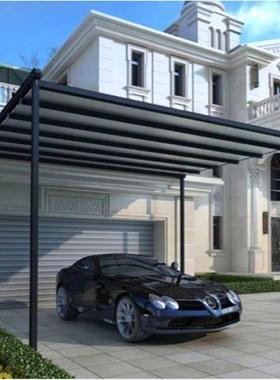 户外防水15536折叠天幕动折叠伸电缩隔热棚户庭院阁楼伸外缩雨篷