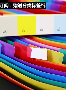 26收0格NXE风琴包办大容量伸缩文夹公件学生桌面纳整理资料筐