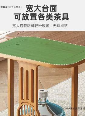 移动茶发桌茶台家木用实小茶烧车53018客厅茶几沙边几柜茶具盘水