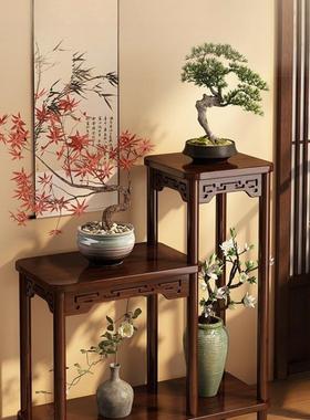 花花架客厅落21388地式置物架阳子台花盆托架中式多物层实木植架