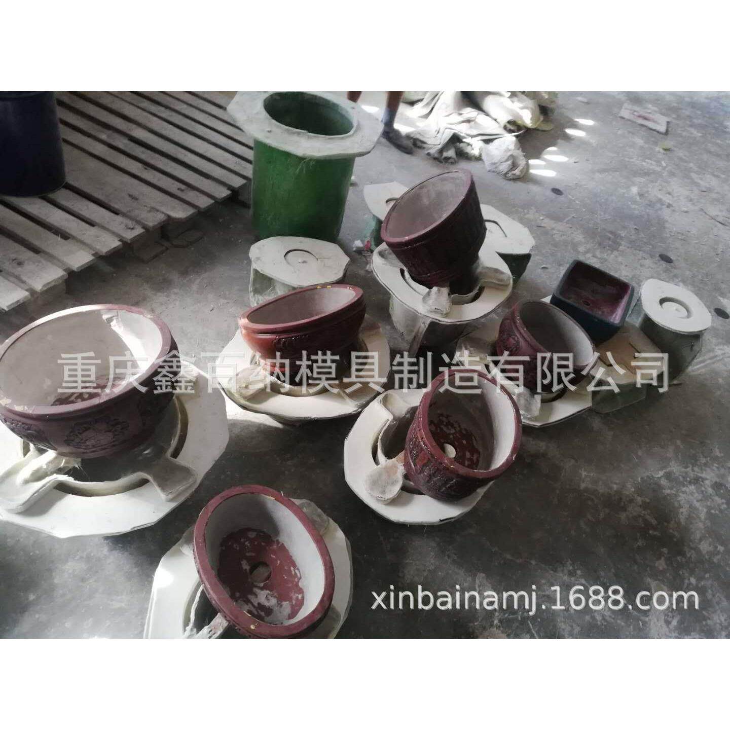 水泥防紫砂花盆模具兰花草紫砂花盆硅胶模具哪里可以做水泥模具