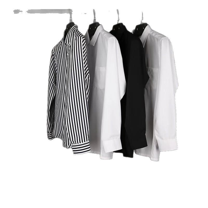 现代简约样板房衣帽房间男士饰品黑白系衣服衬衫装饰搭配展厅软装