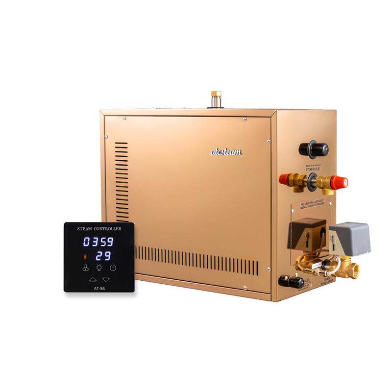 玫瑰金桑拿蒸汽机湿蒸机浴室家用电加热蒸汽发生器设备配件