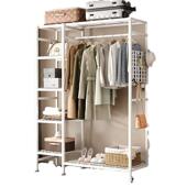 置地衣架落地卧室多功能衣帽架简约加粗挂衣架落地式 衣柜衣服架收