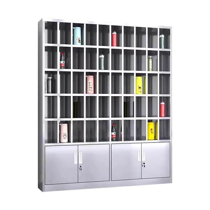 不锈钢水杯柜车间员工多格水杯架茶水间茶杯放置柜工厂收纳储物柜,商业/办公家具,办公储物柜,淘宝优惠券,粉丝福利购,淘宝优惠卷