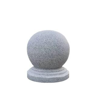 挡车石球路障防撞墩实心石墩子花岗岩圆形石球拦车大理石隔离阻车