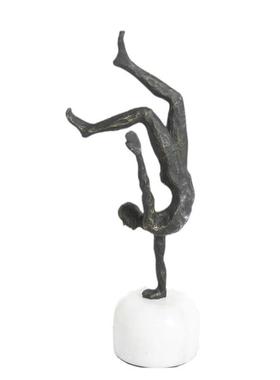 现代简约运动体操人物摆件创意家居办公室书房金属装饰品摆设