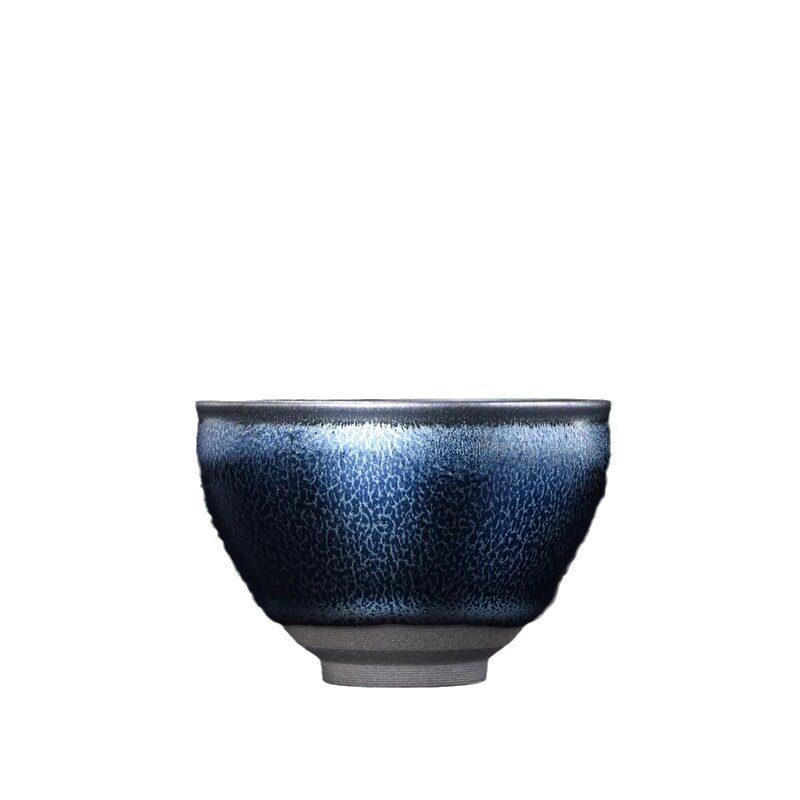 翁书杰蓝麒麟建阳建盏纯手品茶盏原矿天目盏主人杯礼品礼盒装