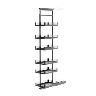 厨房抽拉式天地轨多功能收纳高柜高深拉篮橱柜超窄储物零食柜拉篮