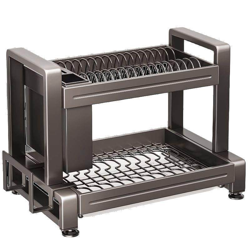 碗碟沥水架厨房多功能碗盘置物架放碗架刀架筷子笼一体收纳架碗柜,厨房/烹饪用具,抹布架/厨房清洁收纳架,淘宝优惠券,粉丝福利购,淘宝优惠卷