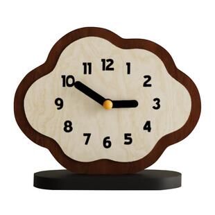 云朵钟表摆放式儿童房装饰摆件创意座钟网红桌面轻奢时钟摆台式
