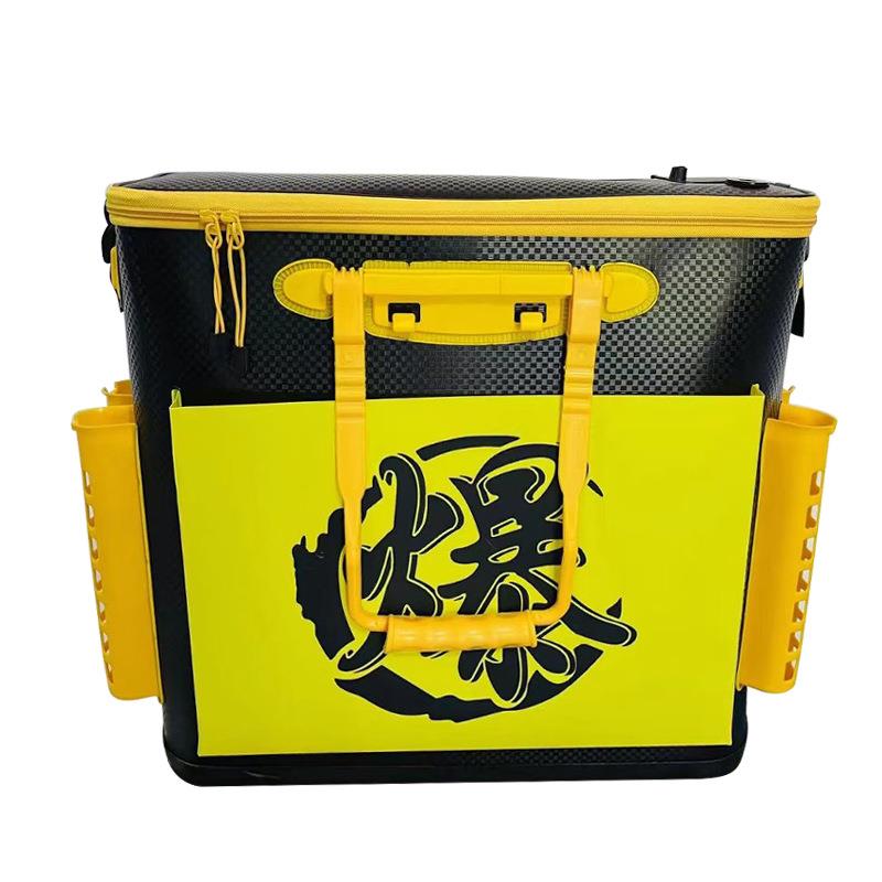 EVA加厚便携鱼护袋黑护坑爆护鱼桶双肩一鱼桶钓防EVA加厚体水活鱼