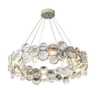 轻奢客厅吊灯现代简约灯卧室餐厅灯主卧房间灯泡泡水晶灯网红爆款