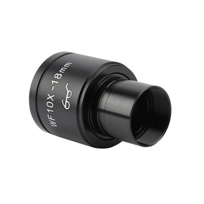 生物显微镜配件广角目镜WF10X高眼点带刻度尺接口23.2mm金属镀膜