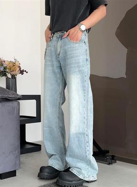 【冰蓝平替】甄枚前Demna Flared冰蓝微喇cleanfit显高美式牛仔裤