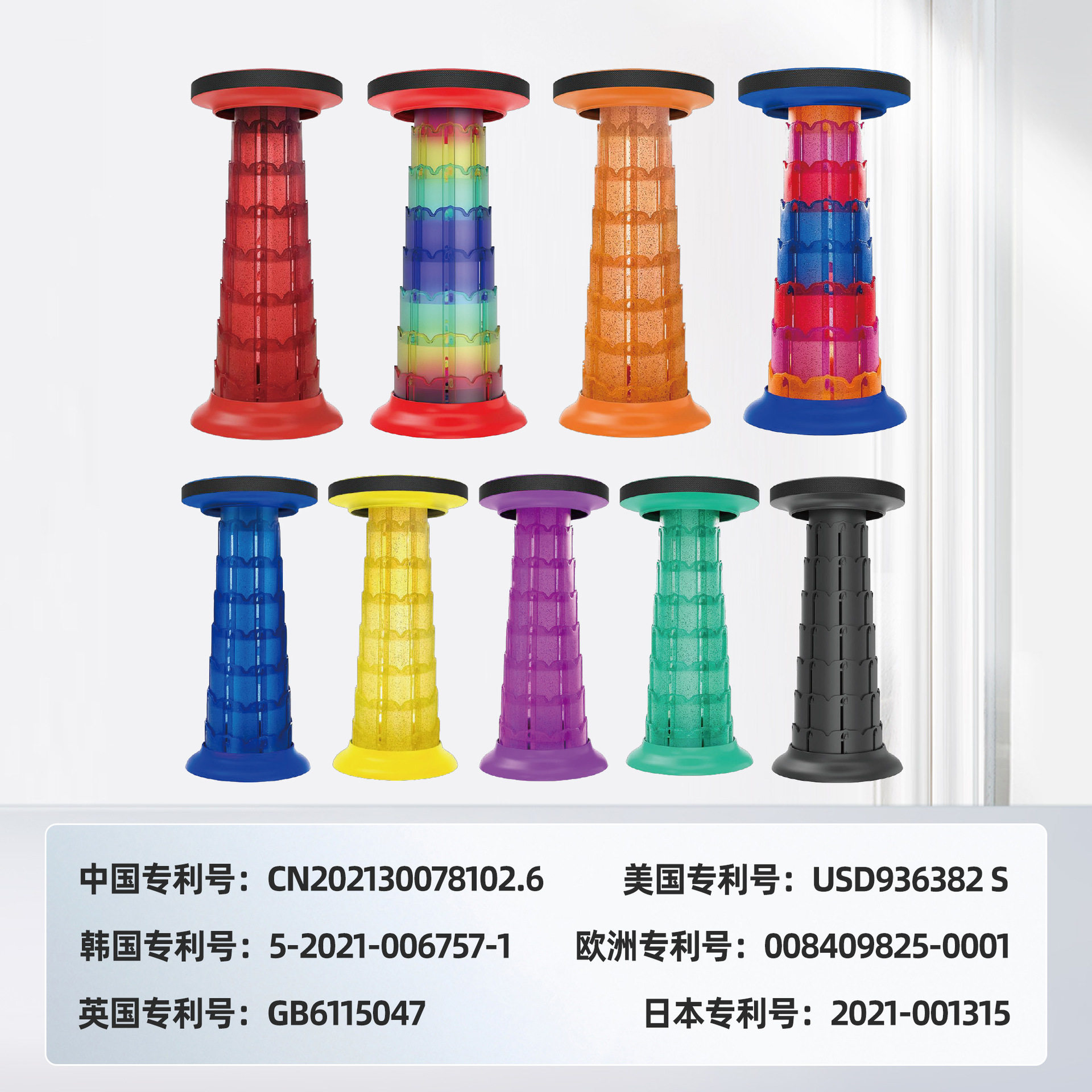 折叠伸缩凳野营露营坐车排队便携式凳子可调节加高凳莲花款