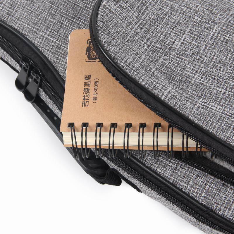 灰色尤克里里加厚包 10mm乌克丽丽琴袋 23寸ukulele棉麻琴包