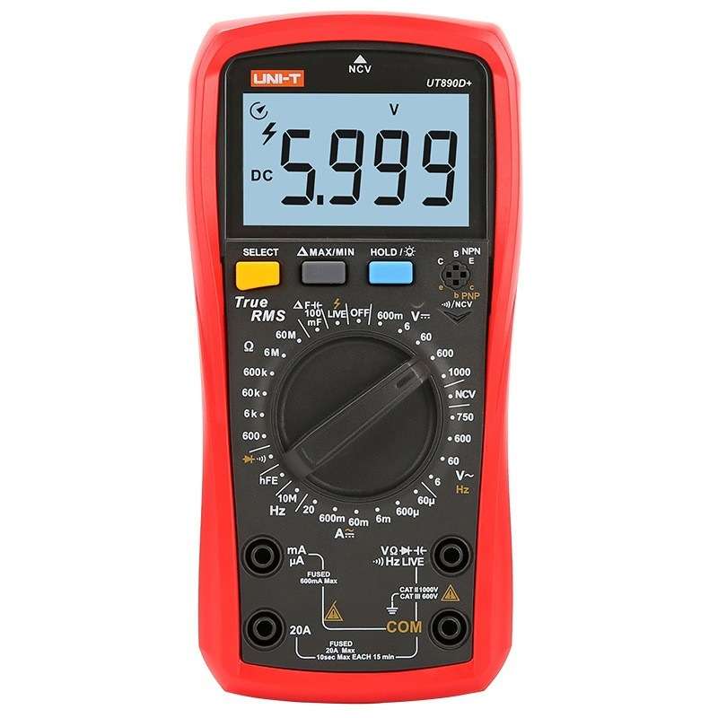 UNI-T优利德UT890C/UT890D+数字万用表便携数字多用表电工万用表