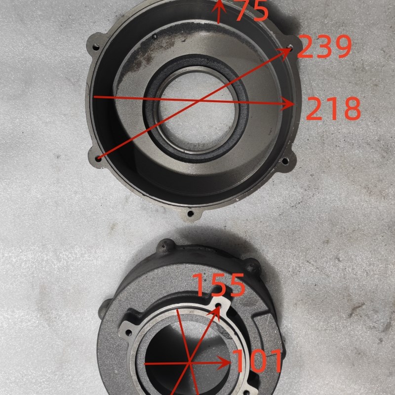 QY65-c14-4油浸电泵上下泵头上盖下盖泵体叶轮导叶泵壳出水口铸铁