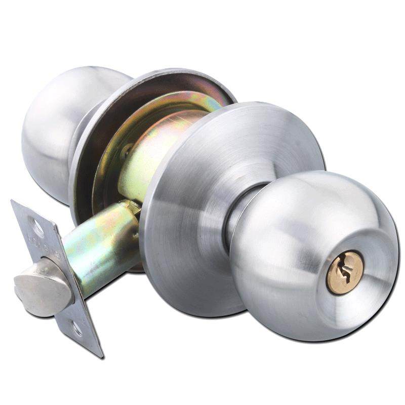 荣力斯门锁球形锁房门锁卧室室内家用通用型圆形锁不锈钢圆球圆锁