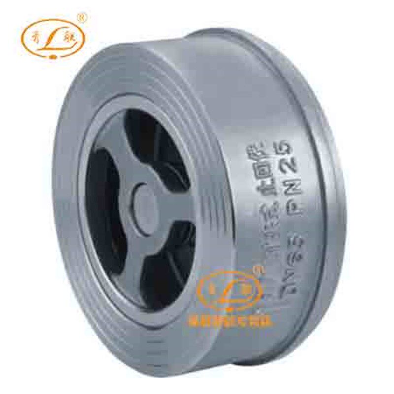 H71W-25P16P不锈钢对夹式止回阀单向阀逆止回DN20 DN25 DN50 DN65