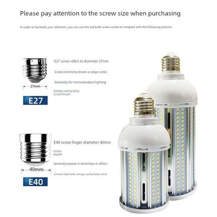 Led铝玉米灯高亮度水晶吊灯光源E14小螺杆大功率恒节能灯泡