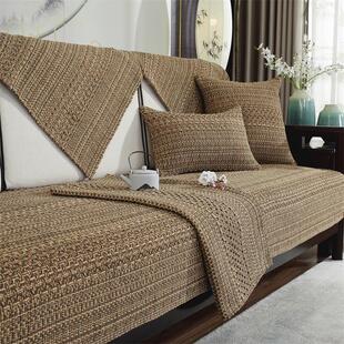 棉麻沙发垫2025新款四季通用防滑加厚亚麻坐垫沙发套罩轻奢高级感