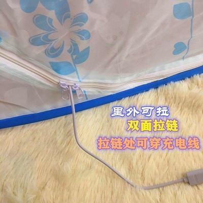 不用安装蚊帐 蒙古包1.5米 三开门1.2m 家用1.8m床 防摔蚊帐 全底