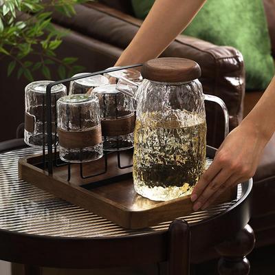 凉水壶大容量高硼硅玻璃耐热高温冷水壶夏天家用高级感水杯套装