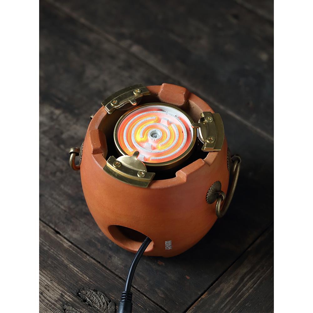 炭炉改用电炉铜炉芯炭炉电池芯炭电两用炉茶炉功夫电热丝茶炉电热