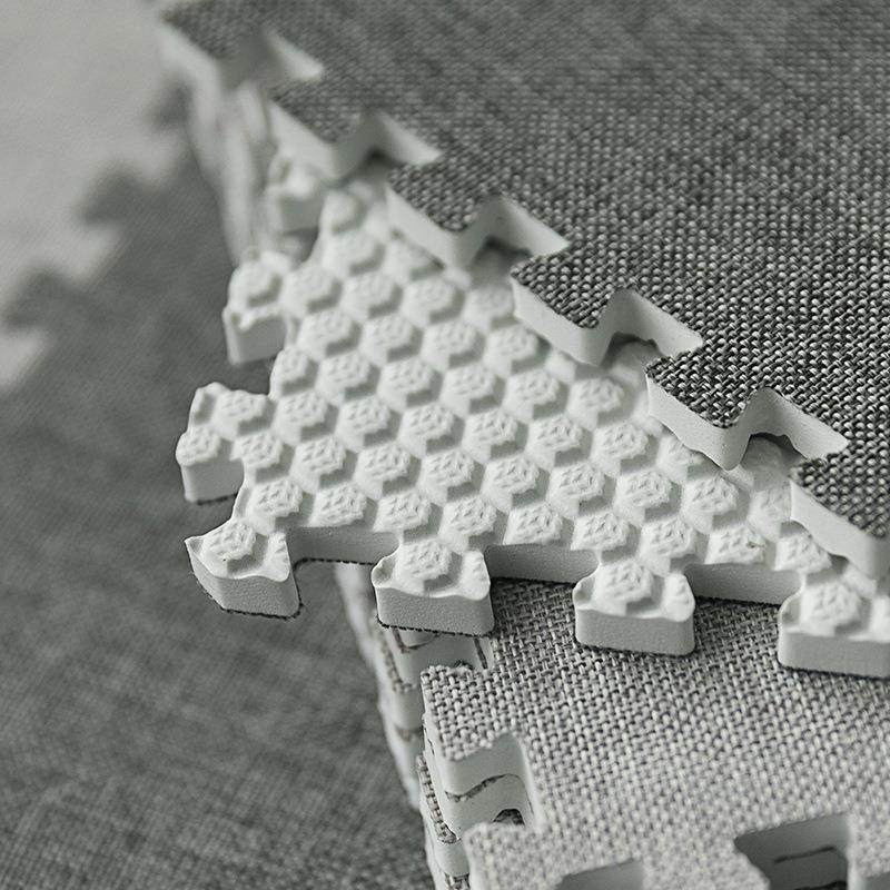 客厅卧室儿童婴儿房棉麻拼接地垫防滑防摔办公儿童爬行拼接地垫,居家布艺,家用脚垫,淘宝优惠券,粉丝福利购,淘宝优惠卷