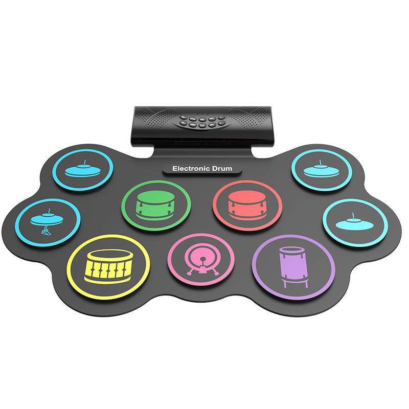 手卷架子鼓电子鼓成人爵士鼓初学者便携式版电子鼓学习演奏蓝牙版