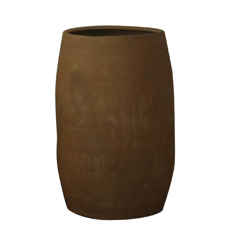 现货田园纯手工圆柱土陶罐摆件落地大花盆复古民宿造景花瓶,家居饰品,花瓶,淘宝优惠券,粉丝福利购,淘宝优惠卷