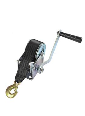 迷你绞盘手动绞盘手摇船用800磅(lbs)配织带KW800游艇绞盘