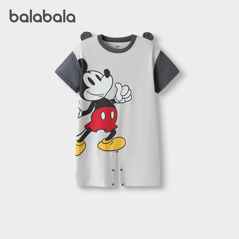 【迪士尼IP】巴拉巴拉男童睡袋夏季防着凉女童宝宝连体衣凉感抗菌