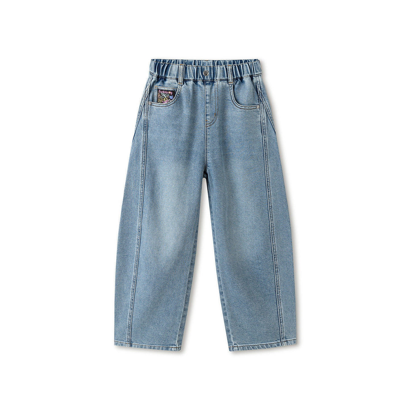 【商场同款】巴拉巴拉童装女童长裤儿童弯刀裤2026新款春装牛仔裤,童装/婴儿装/亲子装,儿童牛仔裤,淘宝优惠券,粉丝福利购,淘宝优惠卷