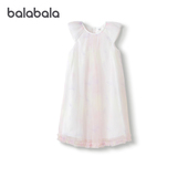 童装 商场同款 巴拉巴拉女童连衣裙大童网纱公主裙儿童裙子2025夏装