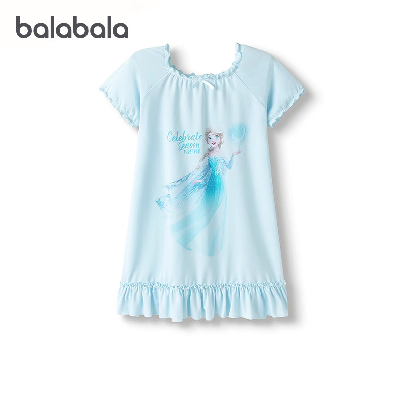 【迪士尼IP】巴拉巴拉女童睡裙儿童家居服夏季空调服裙子小童甜美,童装/婴儿装/亲子装,家居裙/睡裙,淘宝优惠券,粉丝福利购,淘宝优惠卷