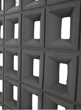 3054艺术轻装饰整版九宫格砌块网红背景装墙墙隔断办室修PU构件厂