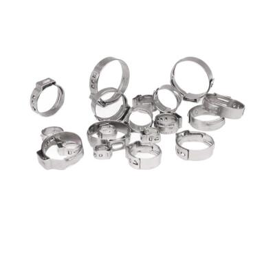 17YLQ0PCS盒装11种尺寸0箍4不锈钢单耳无级卡喉箍软管夹