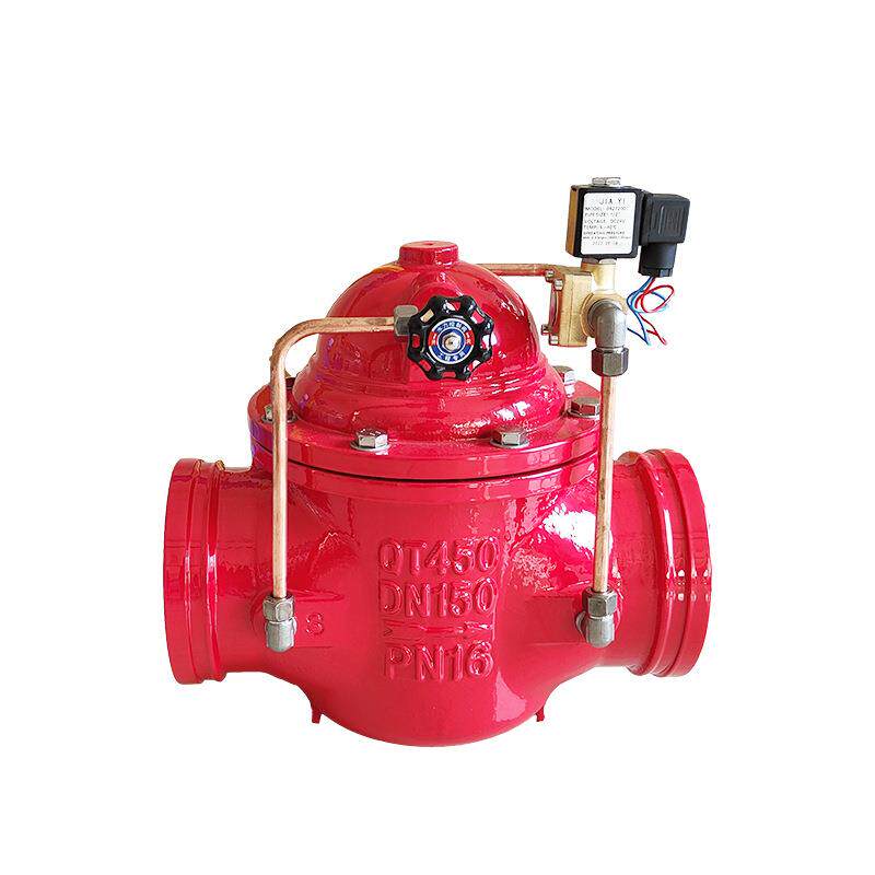 卡箍式沟槽电磁阀600X-16Q水利控制电动电磁阀消防用沟槽电磁阀